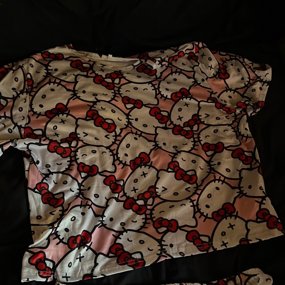 New Hello Kitty Two-Piece Pj Set, Top and Pants, Size XXL